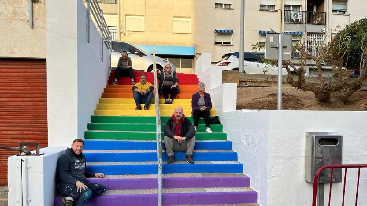 Imatge de la jornada d'ahir a la plaça Europa de Sant Pere i Sant Pau.