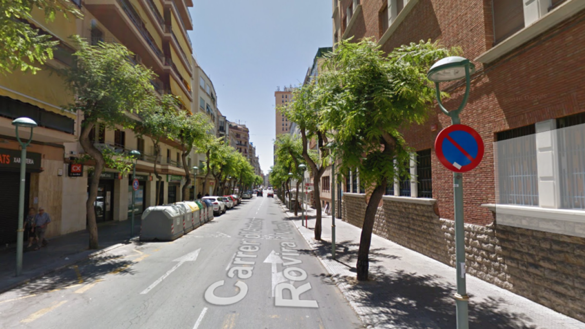 Imagen de la calle Rovira i Virgili de Tarragona.