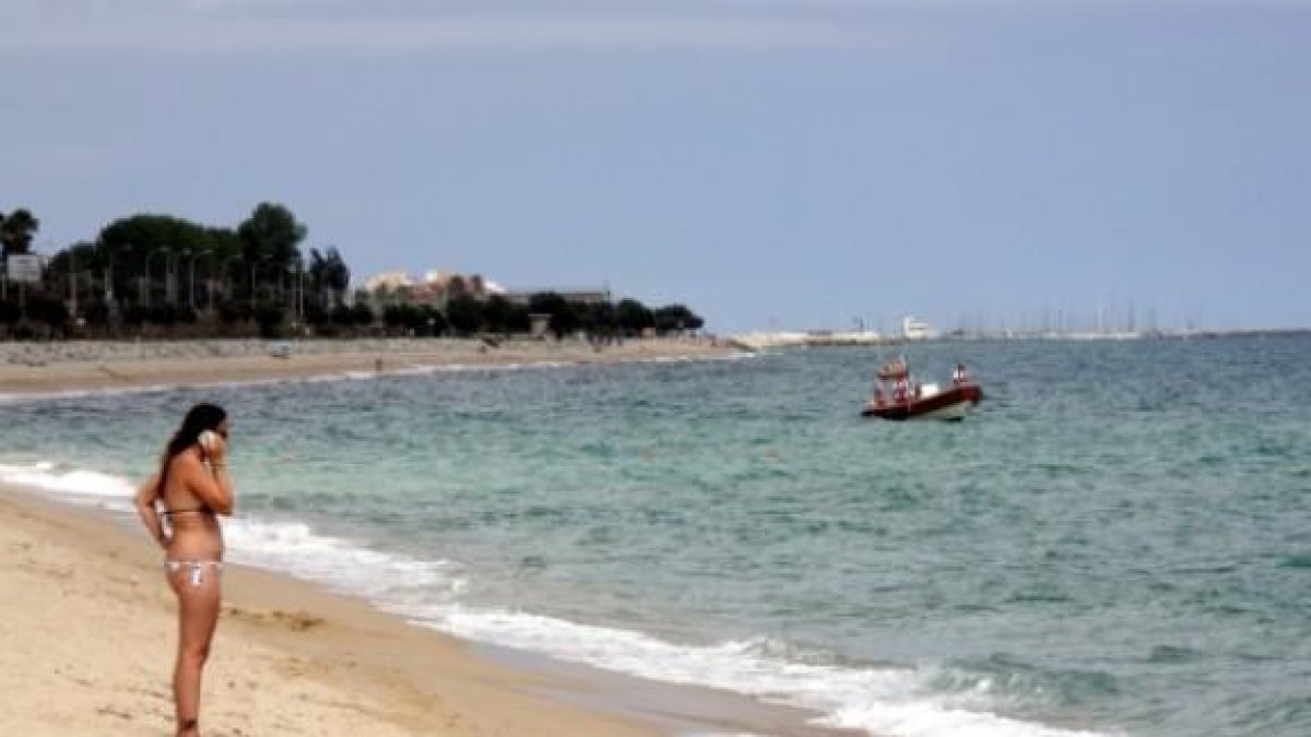 Una imatge d'arxiu de la platja de la Pineda.