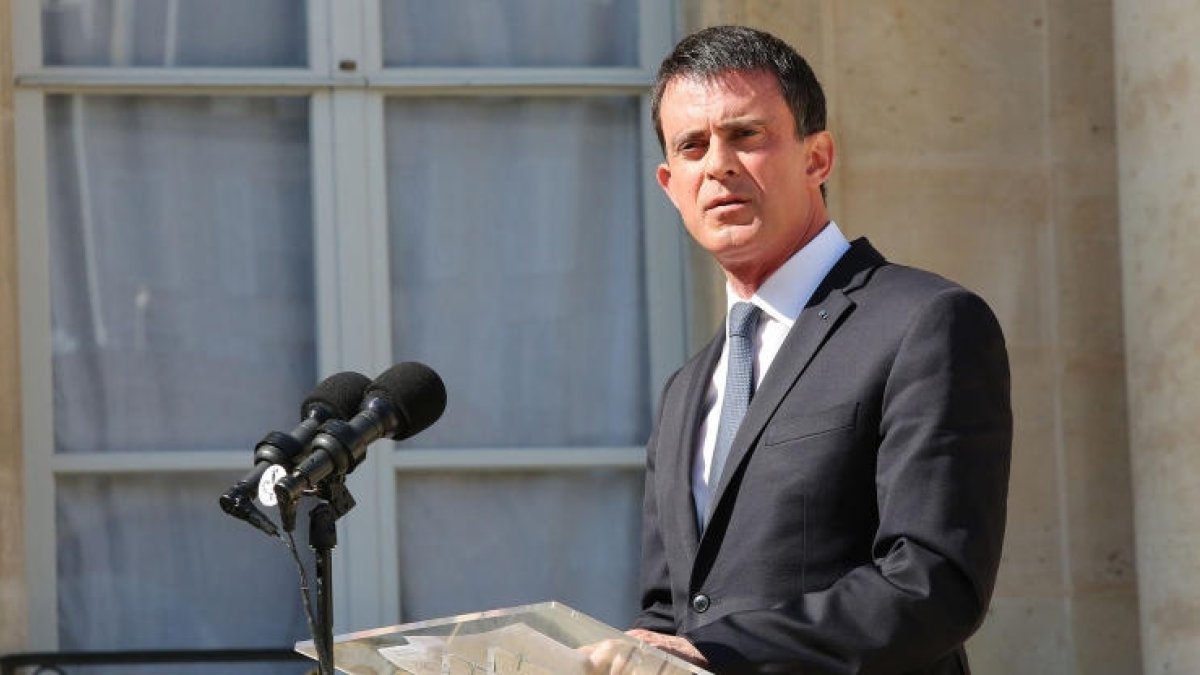 Imagen de archivo de Manuel Valls cuando era primer ministro de Francia.