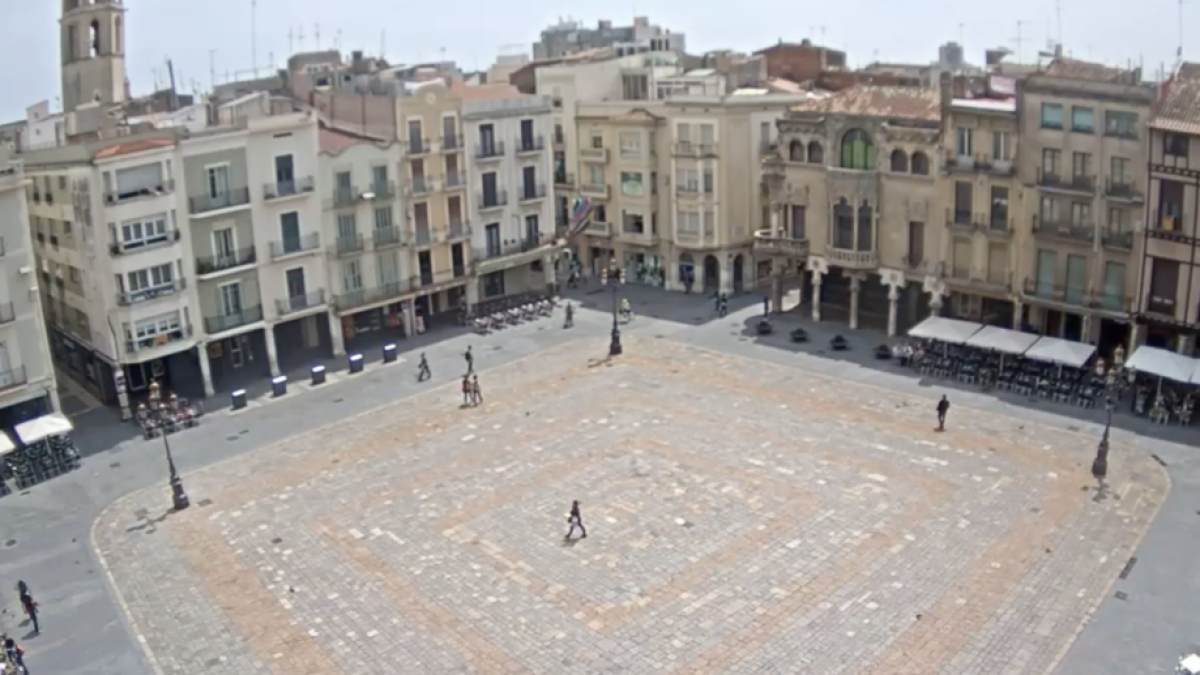 Mira en directo la plaza del Mercadal de Reus a través de la nueva webcam de Reus.cat