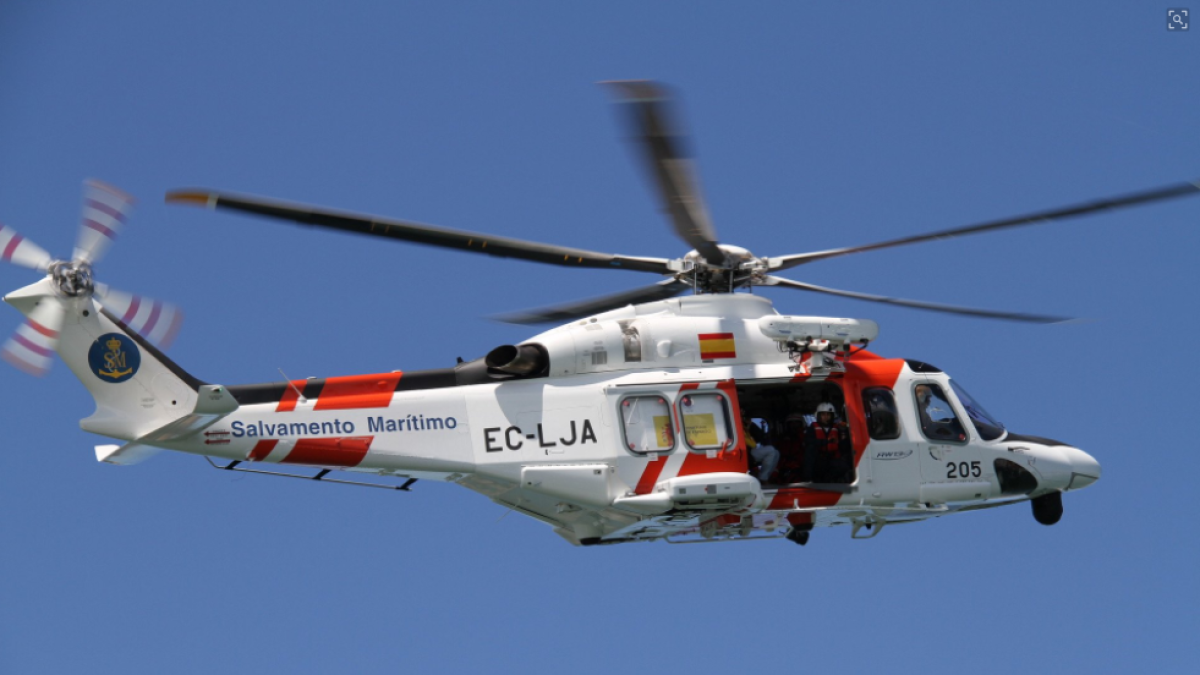 L'helicòpter que ha estat activat en la cerca.