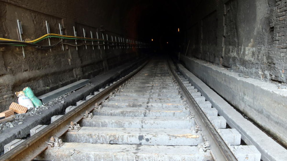 Les obres més importants de l'R15 es feien al túnel de l'Argentera.