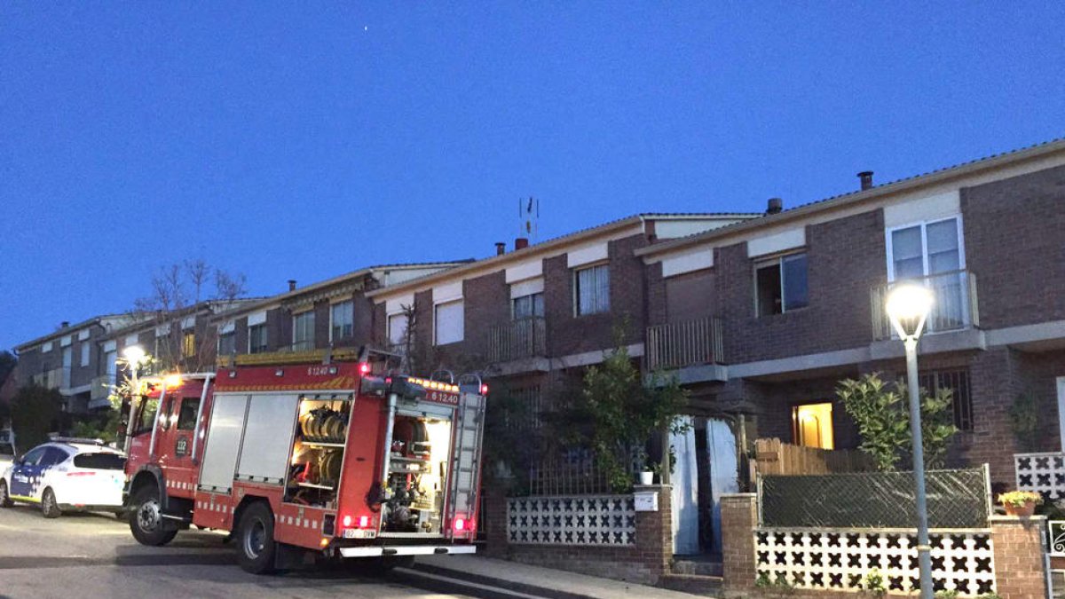 El matalàs es trobava a l'interior d'una casa adossada.