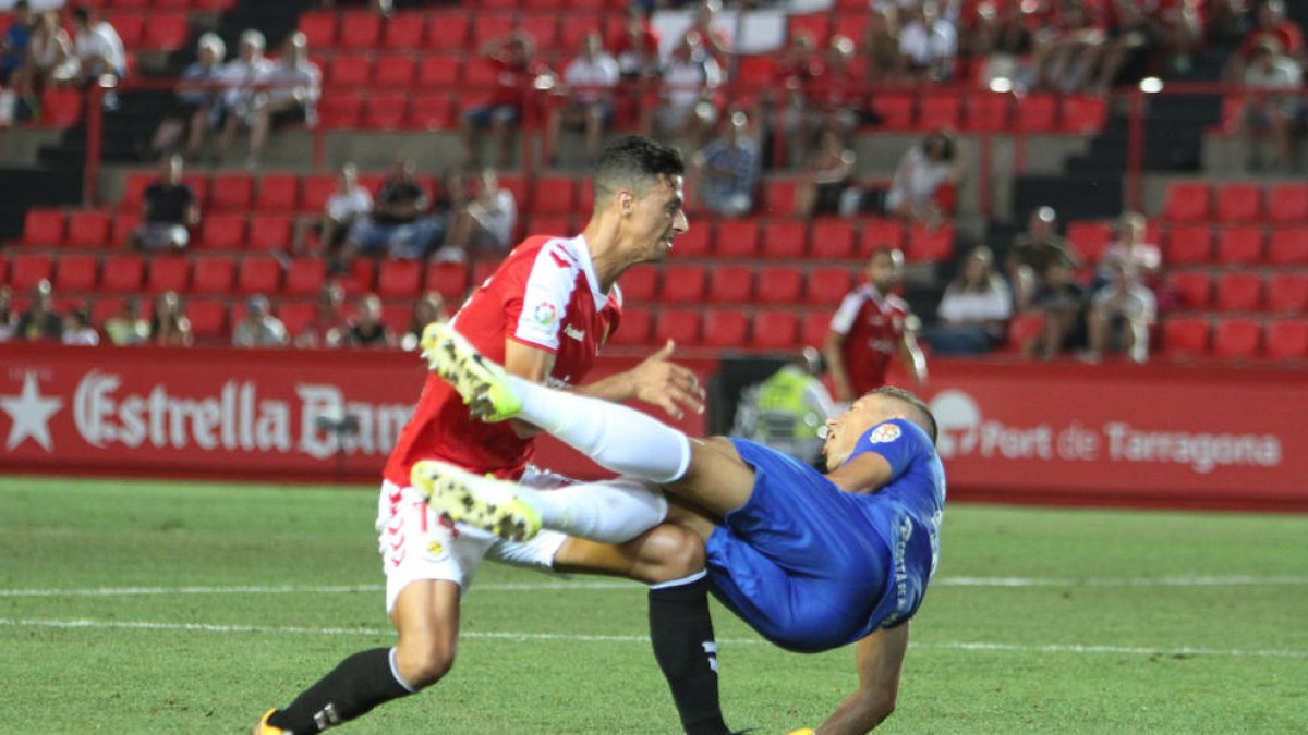 Maikel Mesa, con el Nàstic.