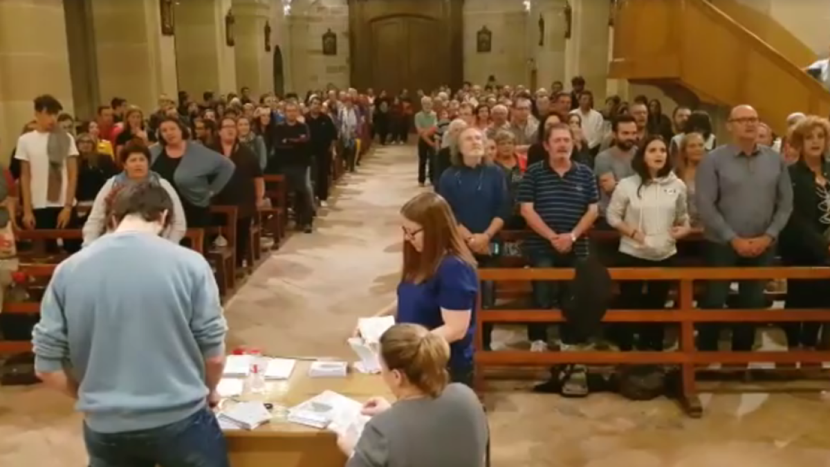 Imagen del recuento de votos que se hizo a la iglesia parroquial de Santa maria de Vila-rodona.