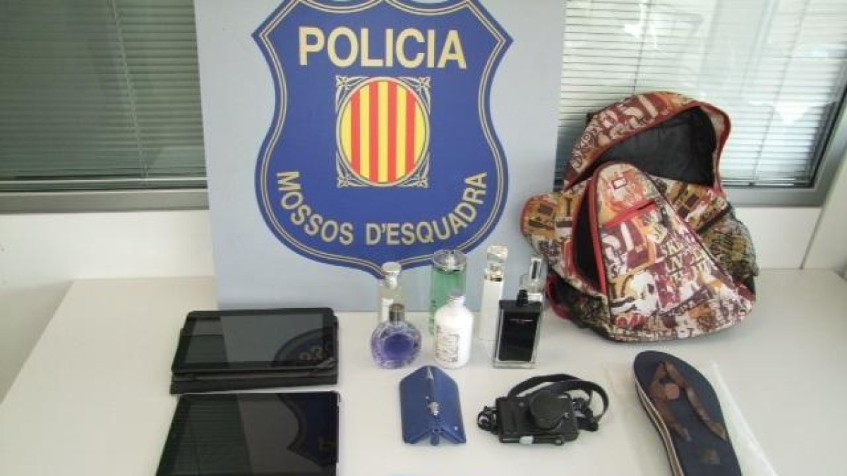 Els objectes sostrets en el robatori al domicili de Valls.