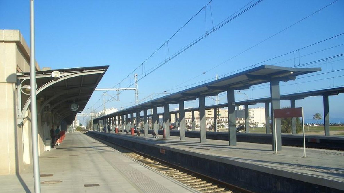 Imagen de archivo de la estación de tren de Cunit.