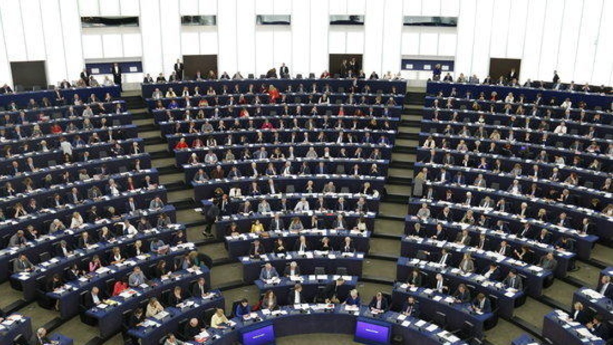 Lleno del Parlamento Europeo este miércoles.