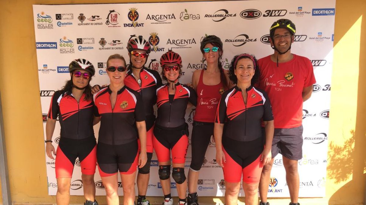 Los participantes a la carrera de Castellón.