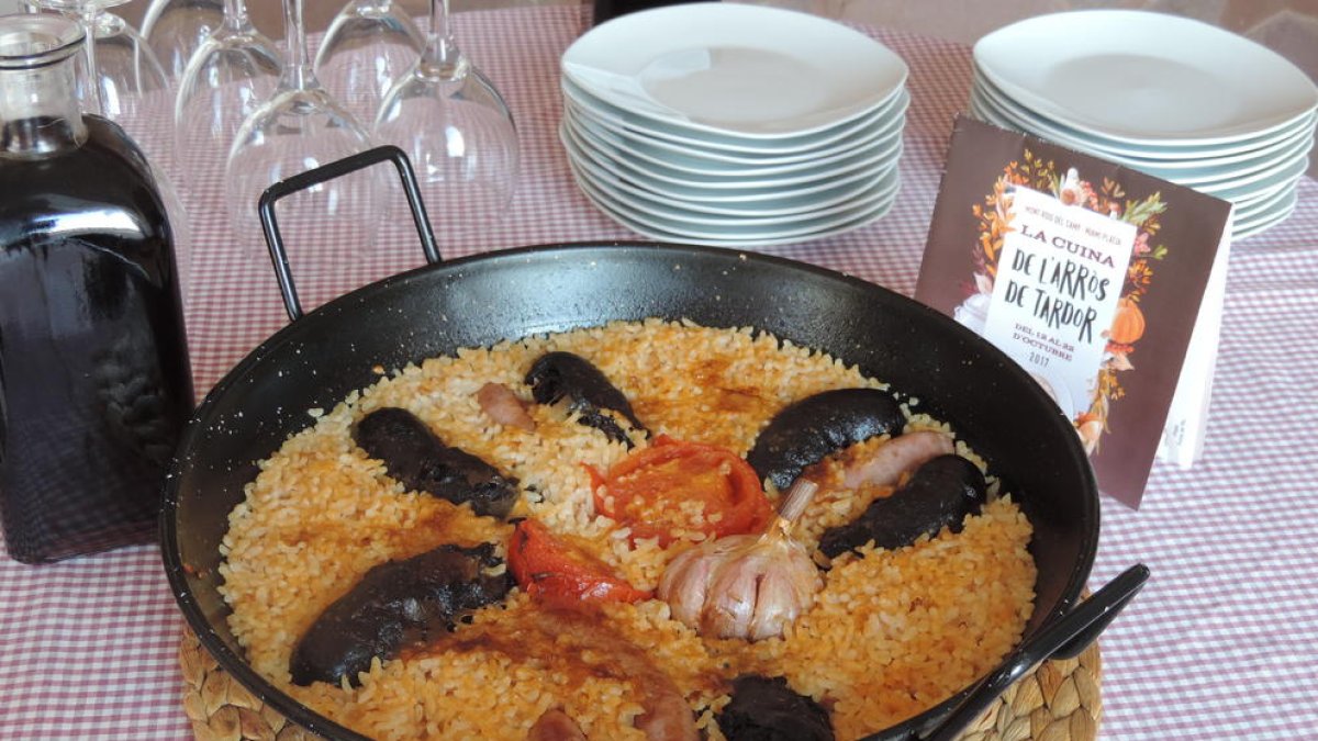 Uno de los platos que se podrán degustar en el marco de la campaña es el arroz de montaña del otoño.