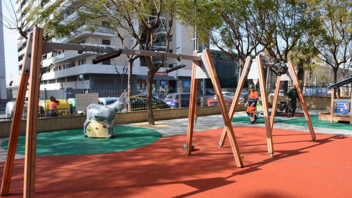 Fotografia del parc infantil de Vidal i Barraquer.
