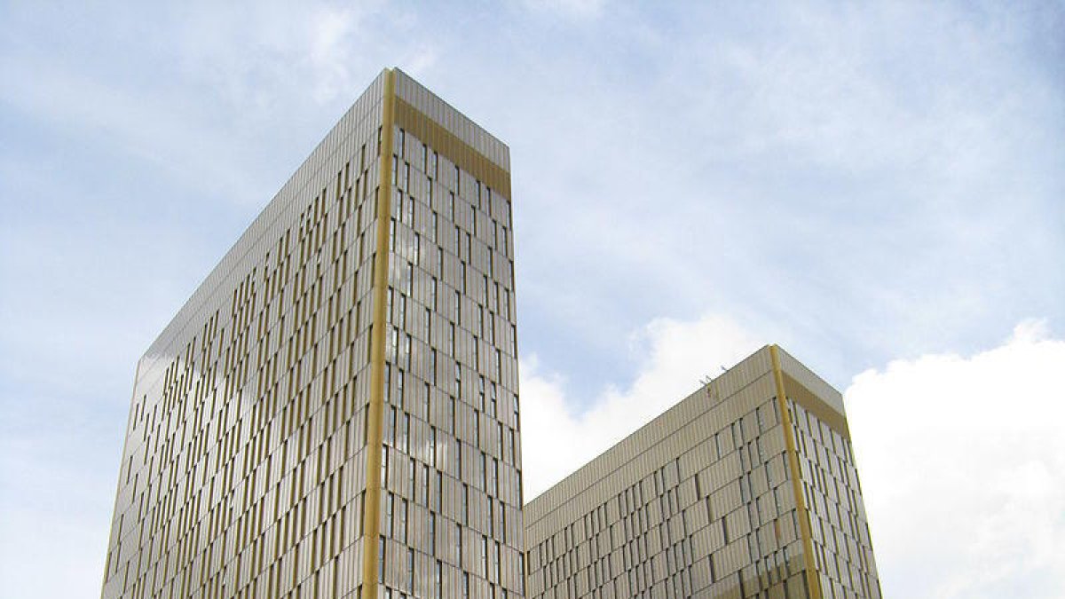 Imatge de les torres del Tribunal de Justicia de la Unión Europea a Luxemburg.