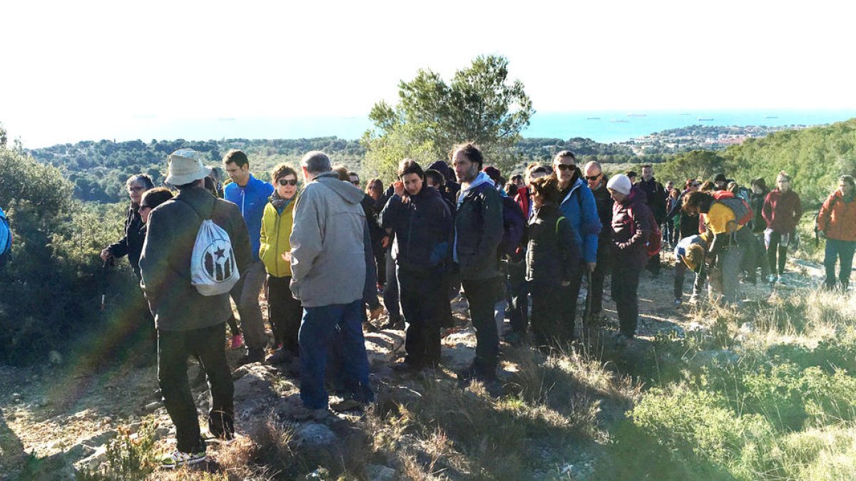 Grup de participants en la Caminada de Llevant del diumenge.