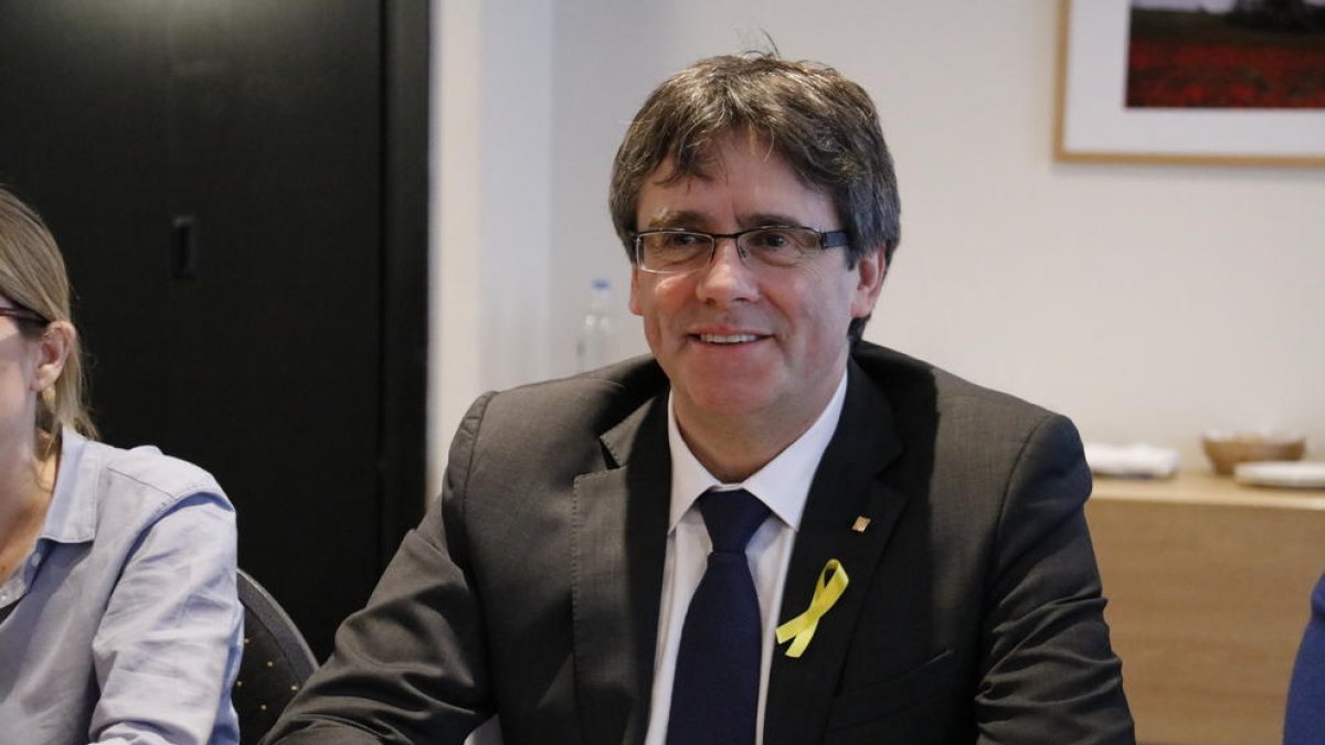 Imatge del cap de llista de JxCat, Carles Puigdemont.