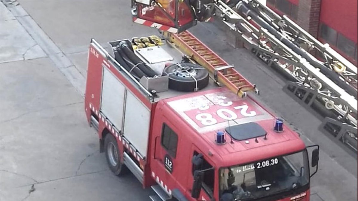Imatge d'arxiu d'un camió dels Bombers de la Generalitat.