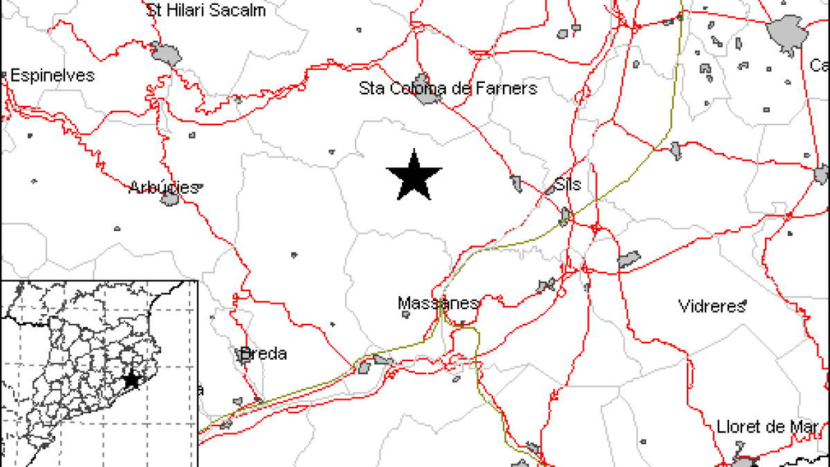 L'epicentre s'ha situat a la comarca de La Selva.