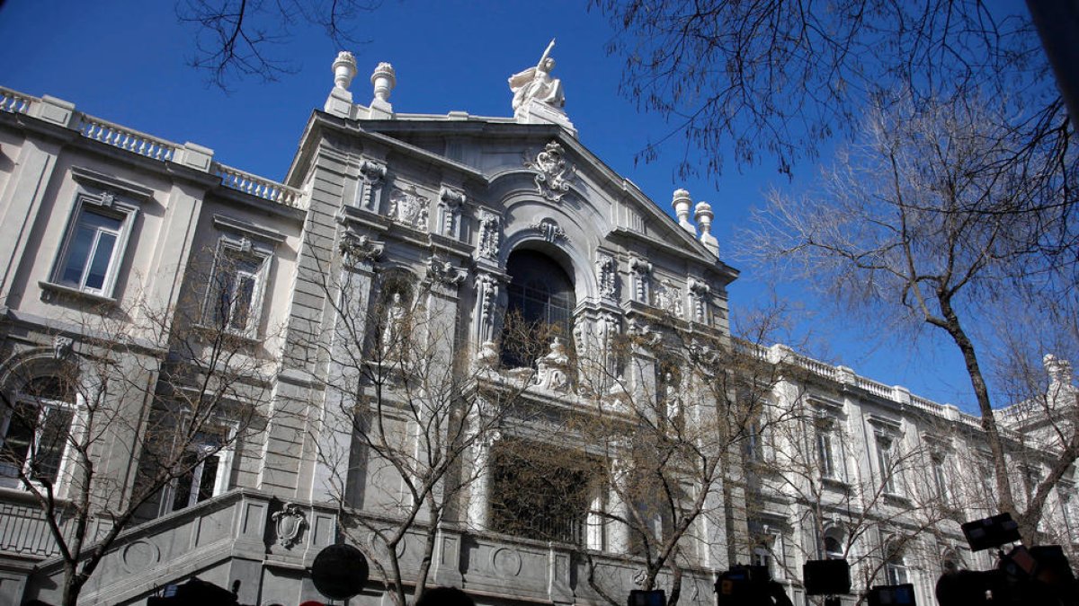 Imagen de la fachada del Tribunal Supremo.