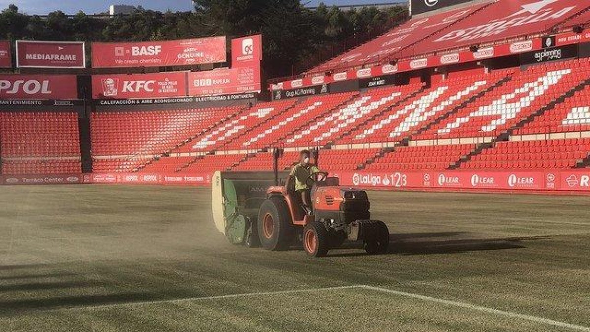 El club raspará el campo y sembrará una nueva hierba de cara al invierno.