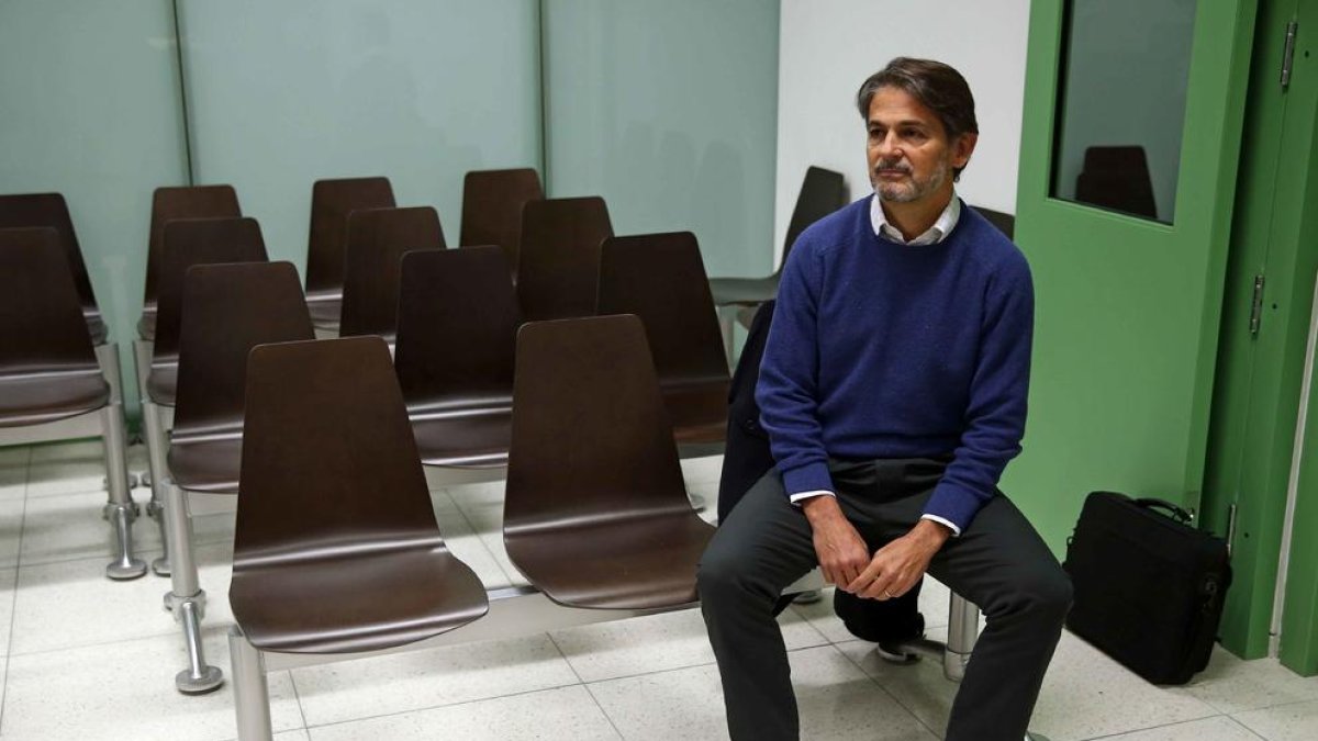 Imagen de Oriol Pujol en el juzgado de Barcelona al 2016.