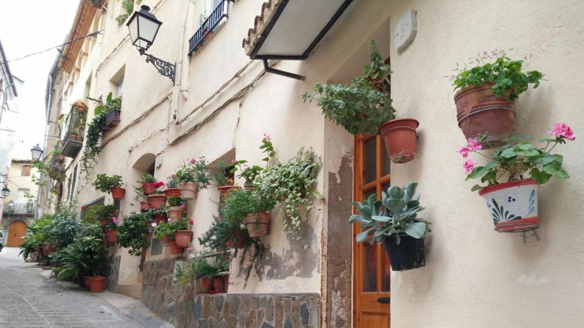 Porrera s'omple de flors i turistes pel concurs de balcons i portals