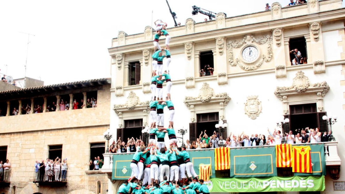 3de10fm de los Castellers de Vilafranca por Sant Fèlix.