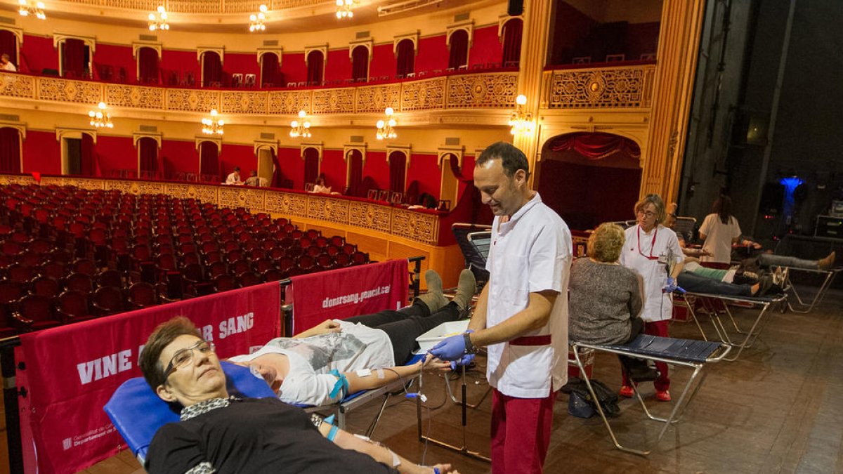 Un momento del pasado Maratón de Donación de Sangre de Reus.