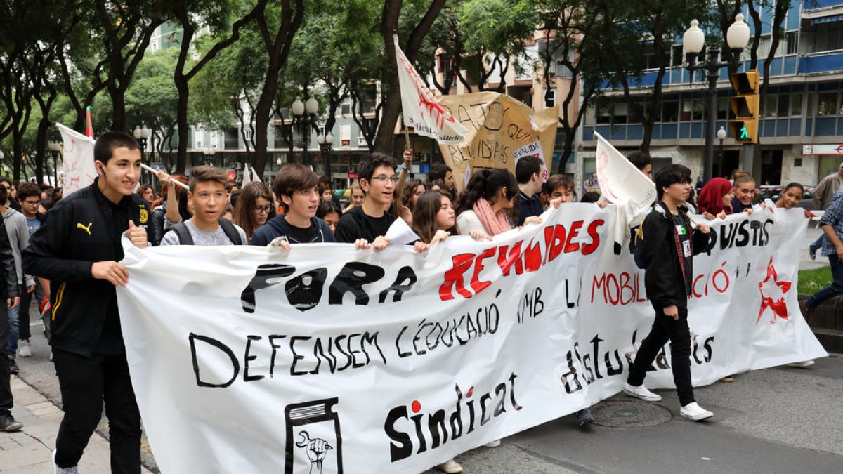 La manifestació que ha tingut lloc a Tarragona aquest matí.