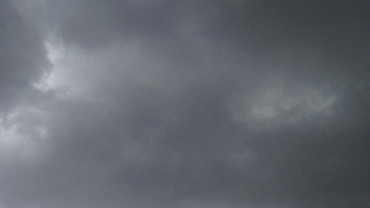 Els núvols que hi havia la passada tarda de divendres a Reus.