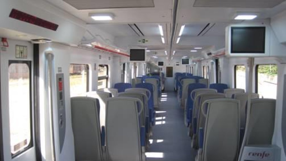 Imagen de los trenes regionales remodelados.