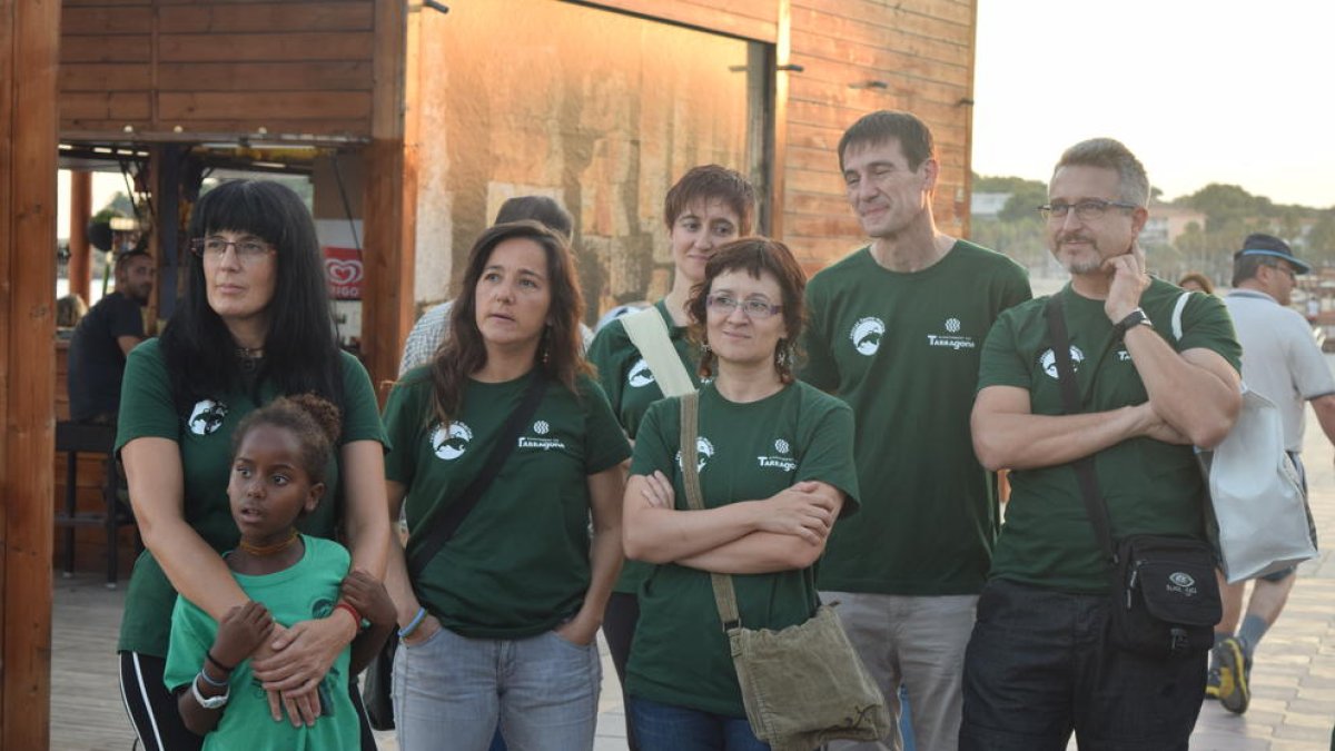 Un grupo de voluntarios.