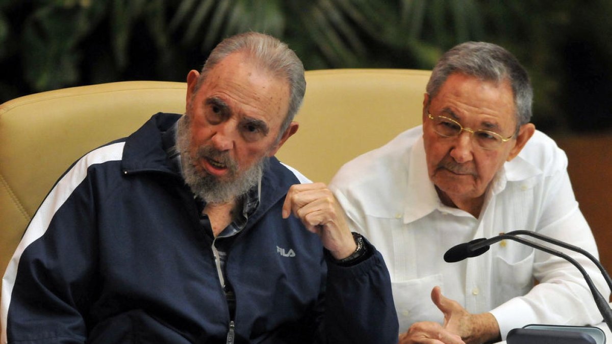 Imatge d'arxiu de Fidel Castro, líder cubà mort als 90 anys.