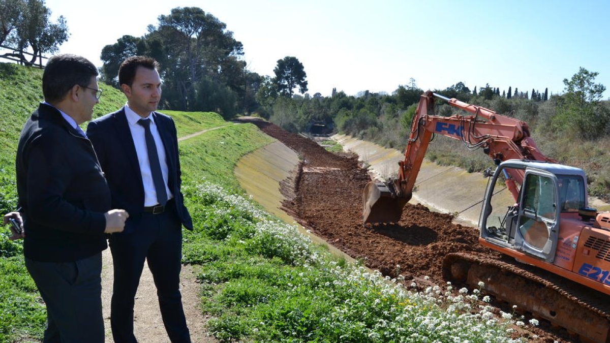 Foto de la visita d'obres al barranc del Pedret