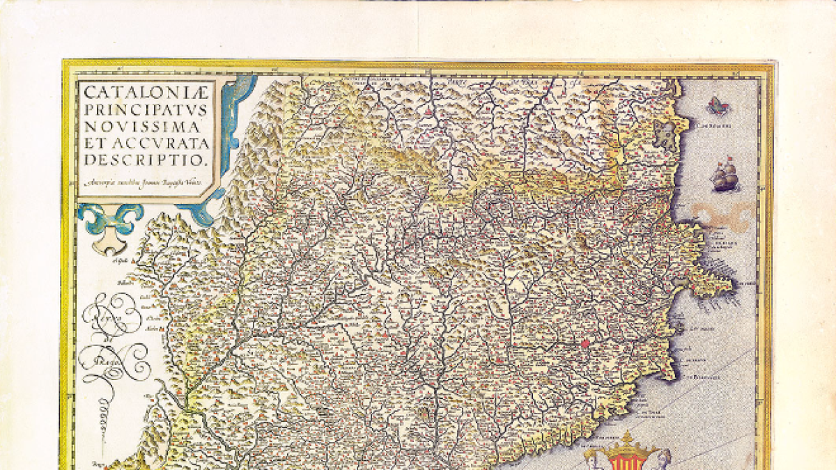 El mapa 'Cataloniae Principatus novissima et accurata descriptio'