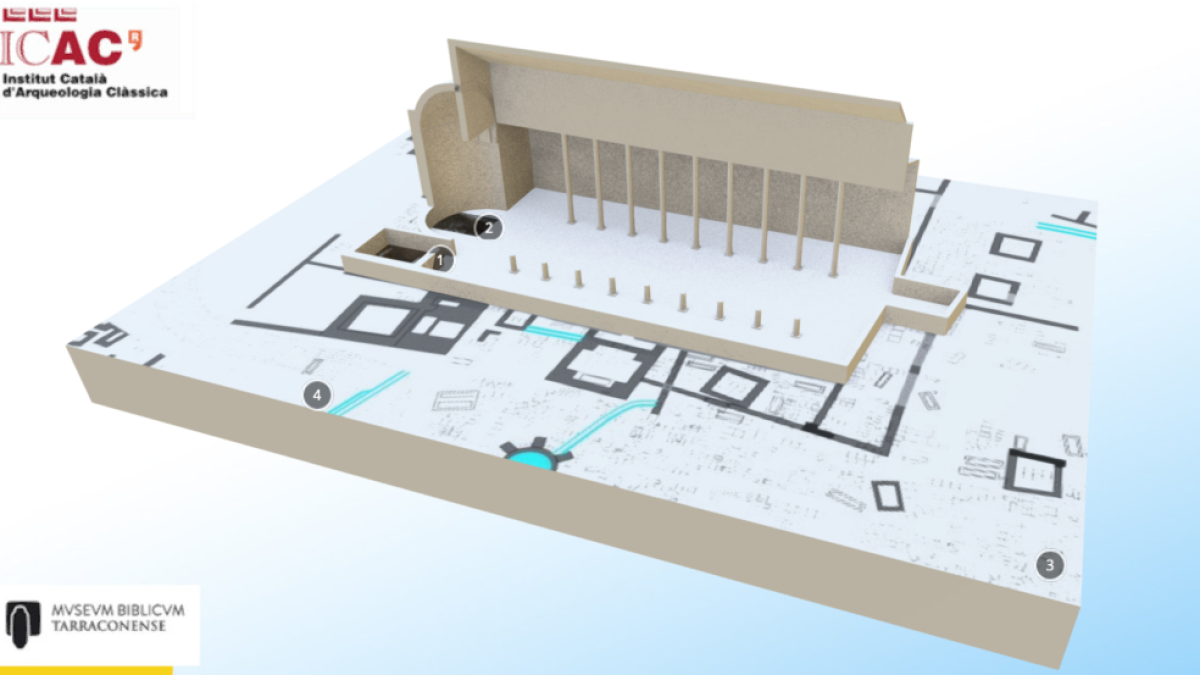 Captura d'imatge del model tridimensional a Sketchfab.