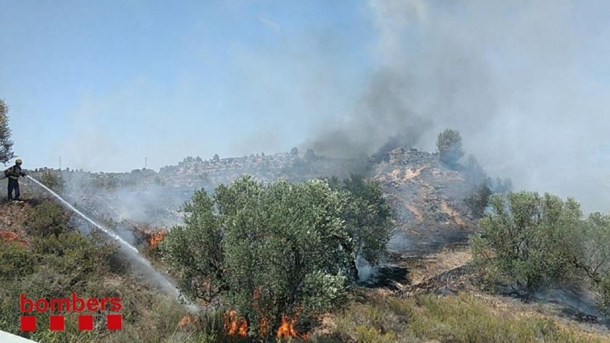 Una imagen del incendio.