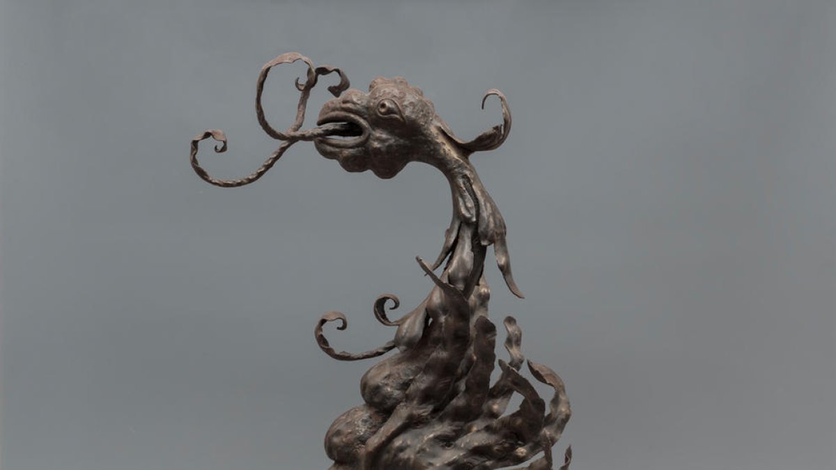 Una imatge de l'escultura, que porta per nom 'Drac'.