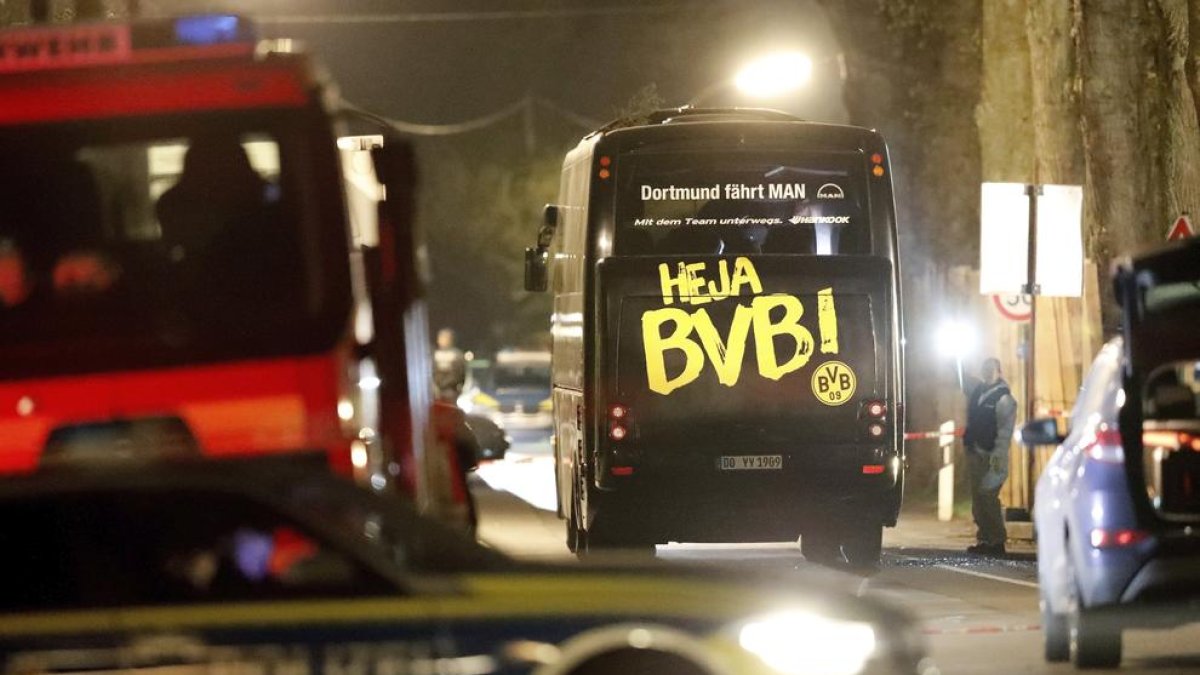 L'atemptat contra l'autobús del Borussia Dormund va tenir lloc l'1 d'abril i va ferir al jugador de Sant Jaume dels Domenys Marc Bartra.