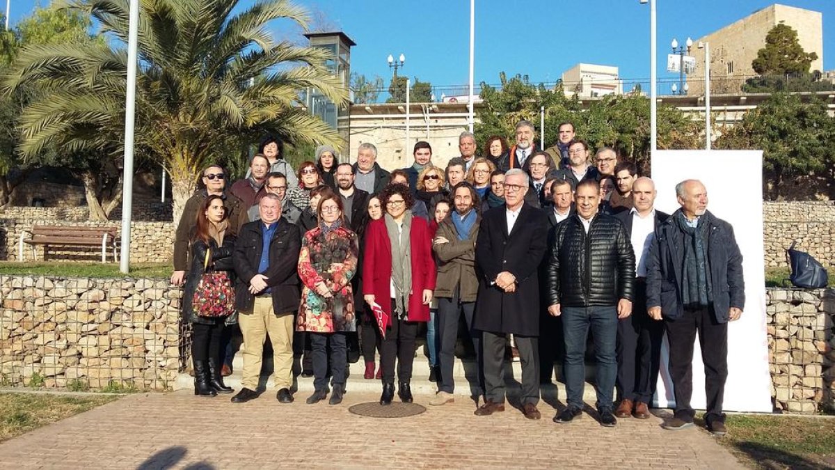 Alcaldes y concejales socialistas del Camp de Tarragona se reunieron este martes para cerrar la campaña.