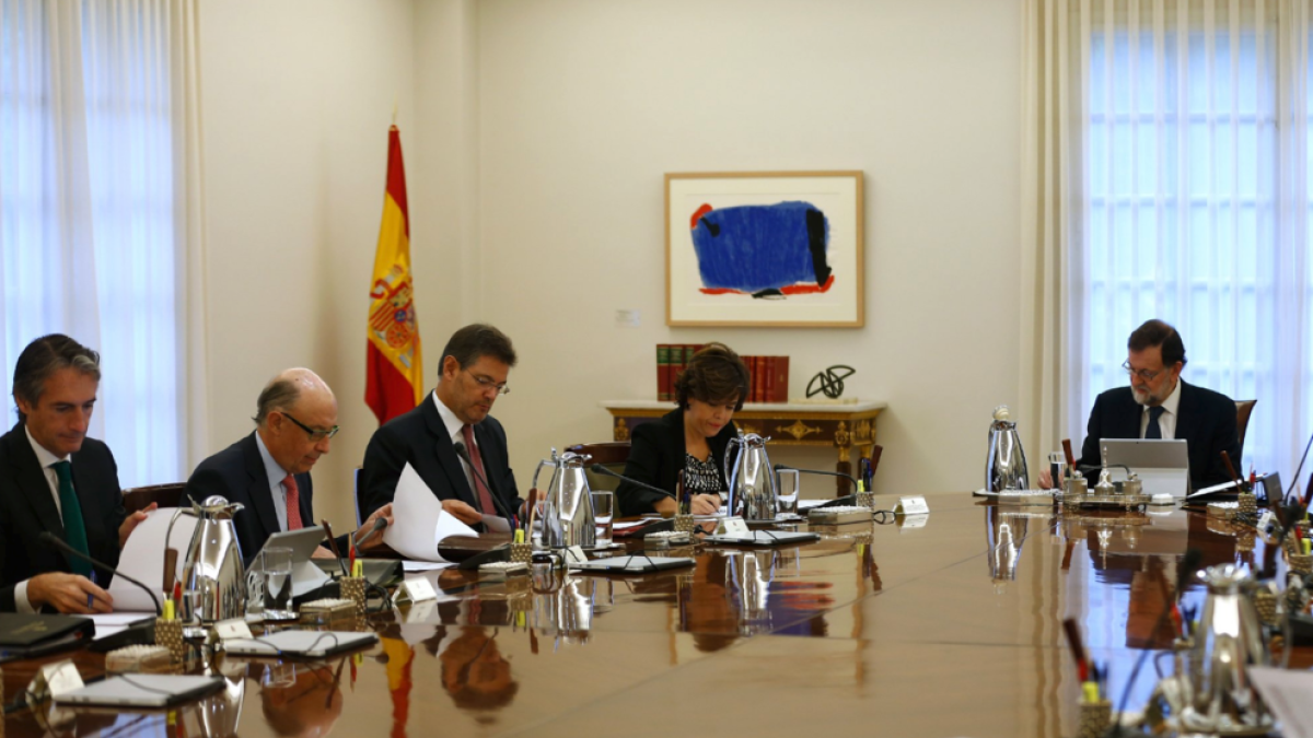 Imatge del Consell de Ministres extraordinari d'aquest 11 d'octubre.