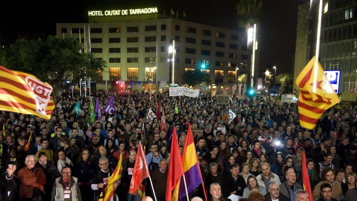 Imatge d'arxiu de la manifestació durant la vaga general del 14 de novembre del 2012.