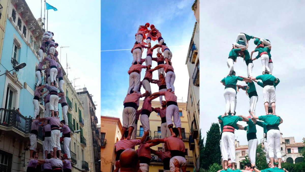 El 5 de 8 descarregat per la Jove a Gràcia, el 5 de 8 dels Xiquets descarregat a Valls, i el 5 de 7 de Sant Pere i Sant Pau a Altafulla.