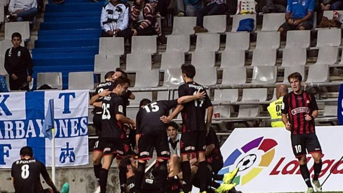 Los jugadores reusenses, en una imagen de archivo.