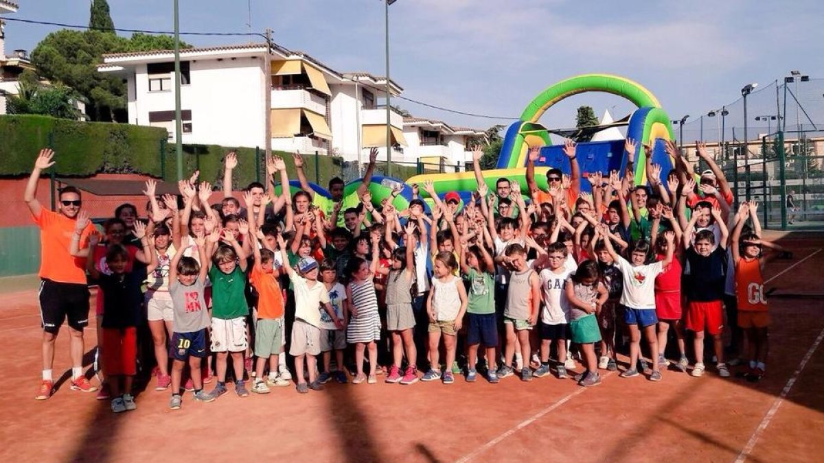 Fotografia de família de la festa.