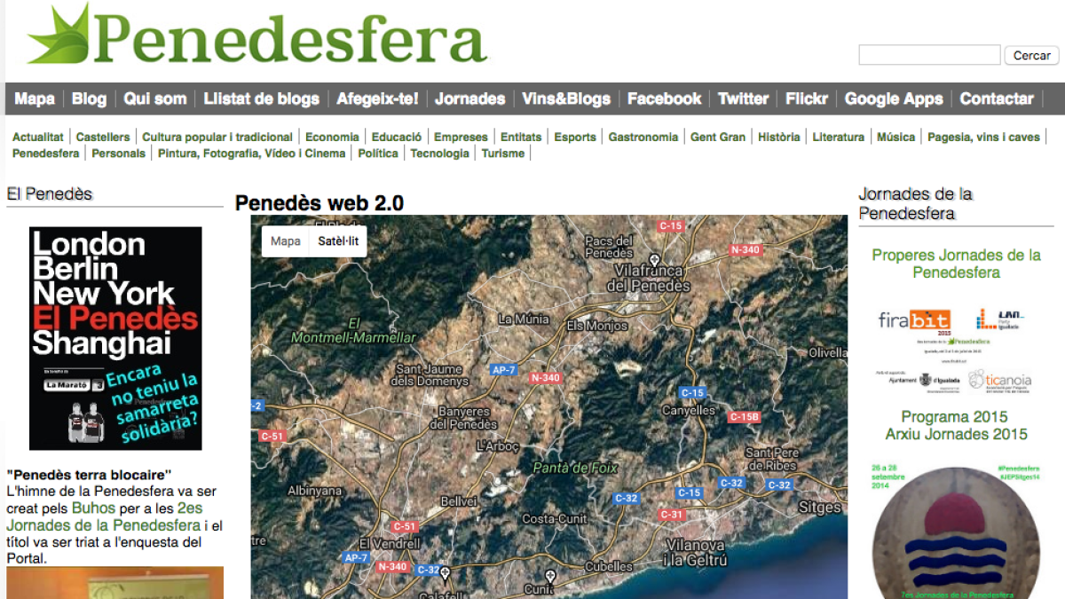 El col·lectiu Penedesfera reuneix bloguers de l'Anoia, l'Alt i el Baix Penedès i el Garraf.