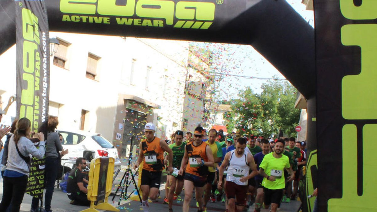 Imagen de la salida de la I Banyerenca Run.