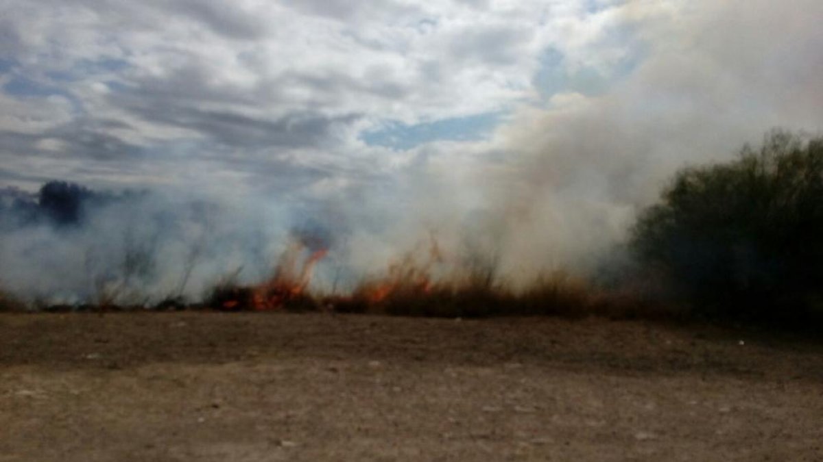 L'incendi avança ràpidament, segons fonts presencials.