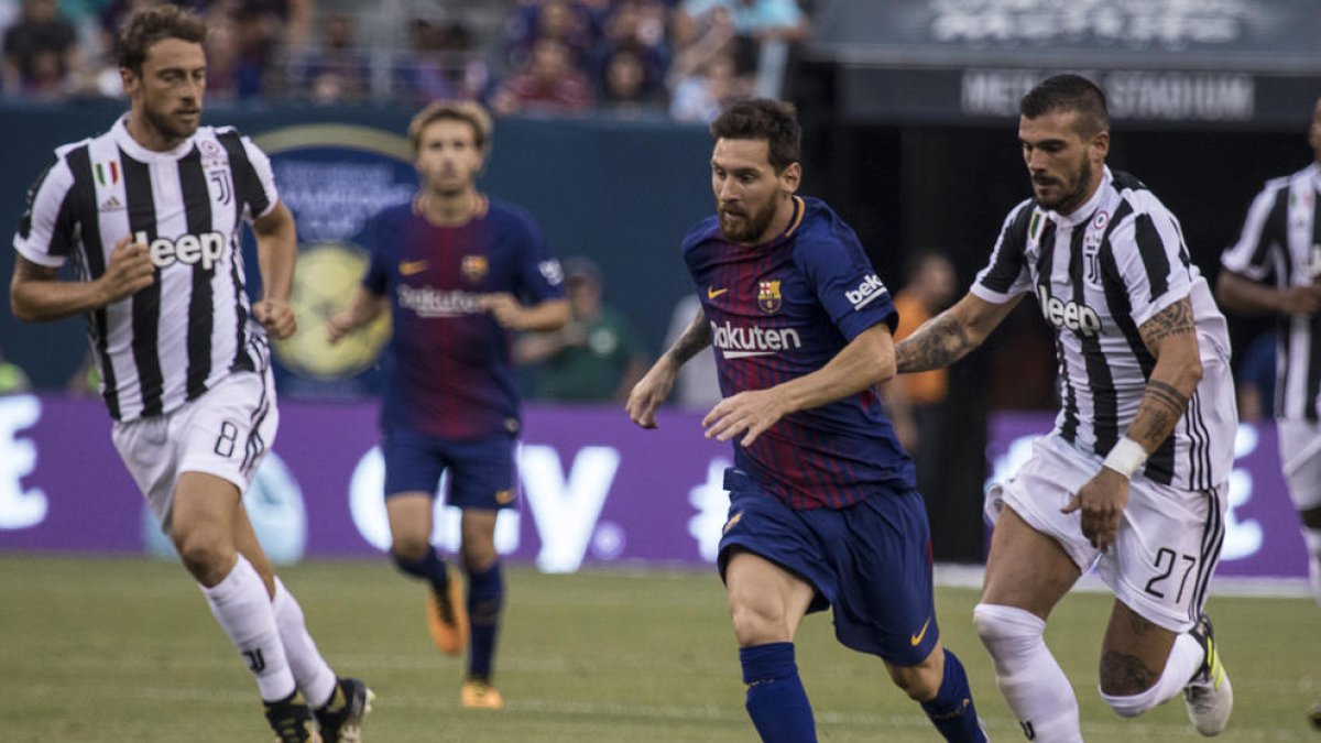 Messi durant el partit que va enfrontar els blaugranes i la Juventus a la International Champions Cup als Estats Units.