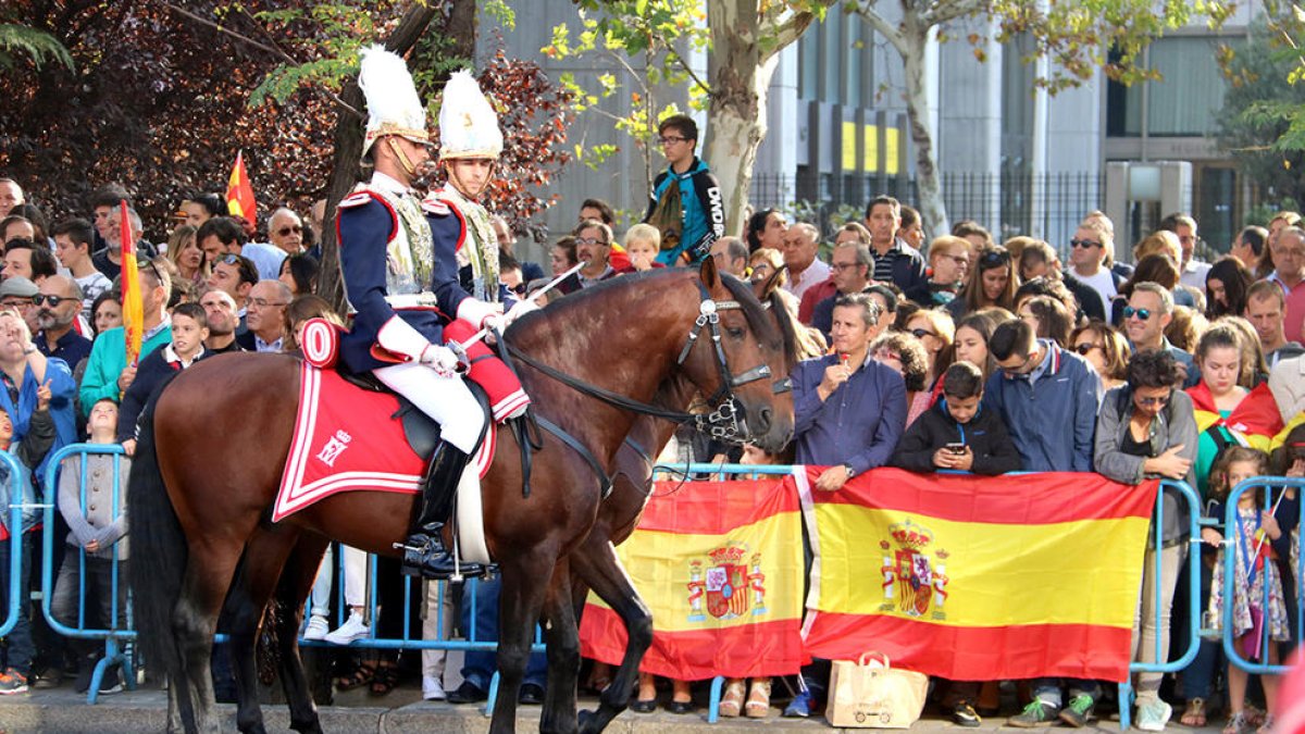 Un dels moments de la desfinala militar del 12 d'octubre a Madrid.