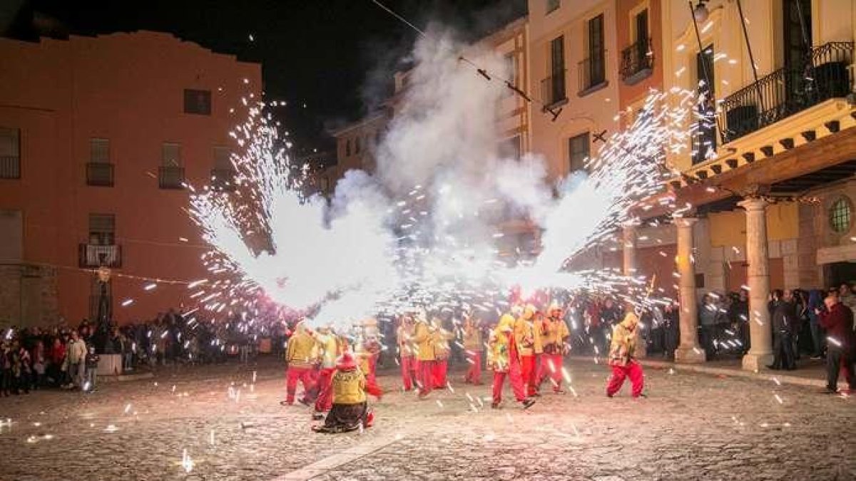 Els Diables van ser els protagonistes de la primera nit de festes.